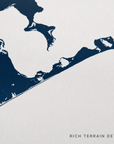 Montauk canvas map — rich terrain detail