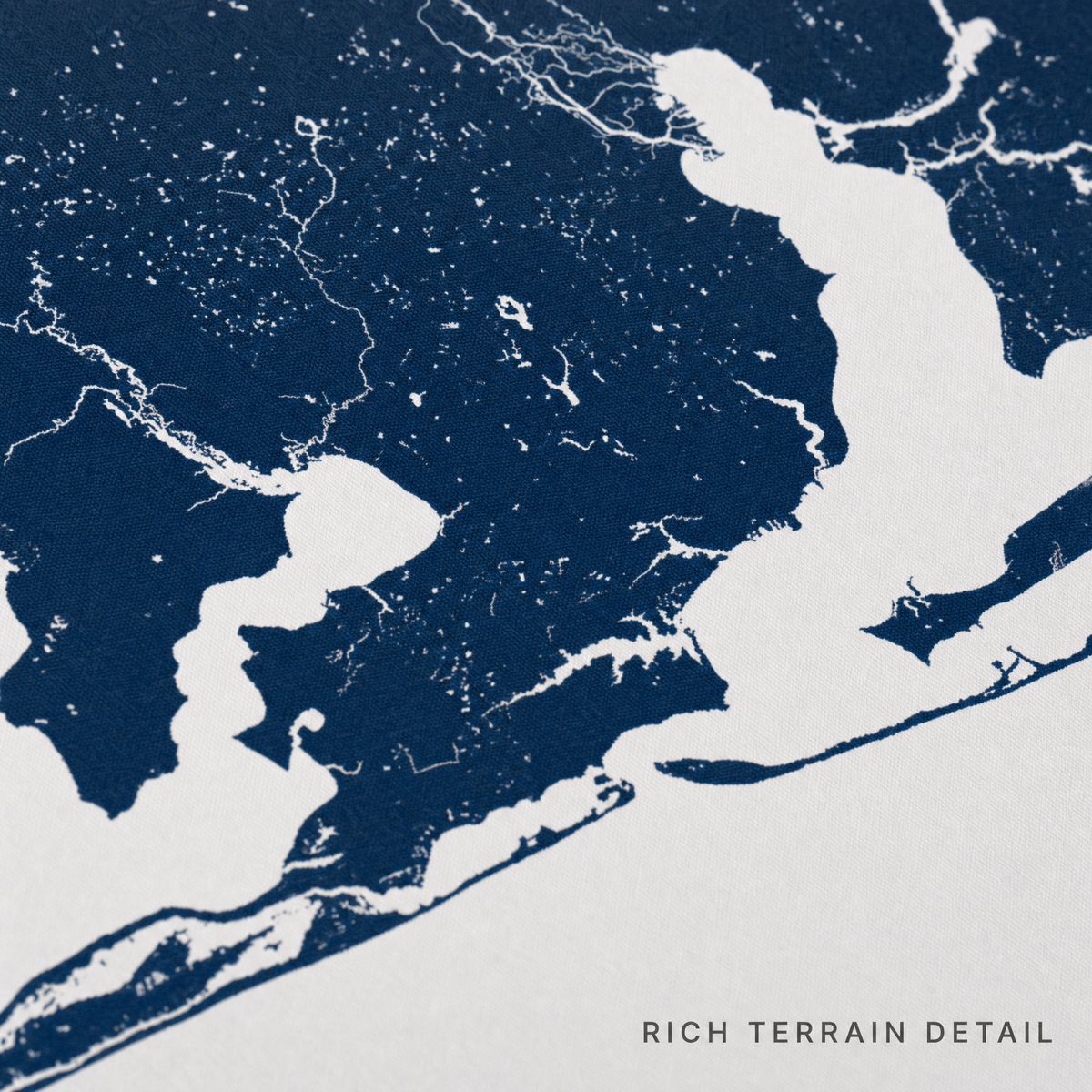 Pensacola canvas map — rich terrain detail