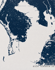 St. Petersburg canvas map — rich terrain detail