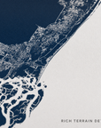 The Palm Beaches canvas map — rich terrain detail