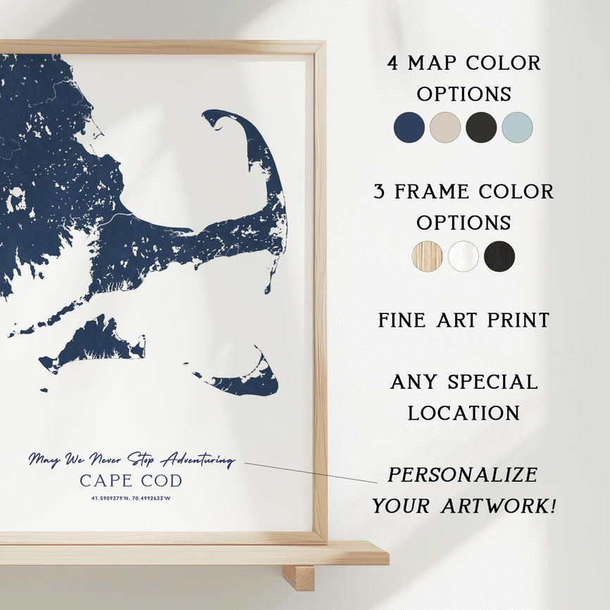 Custom State Map Art | Personalized Framed Prints – Inscripted