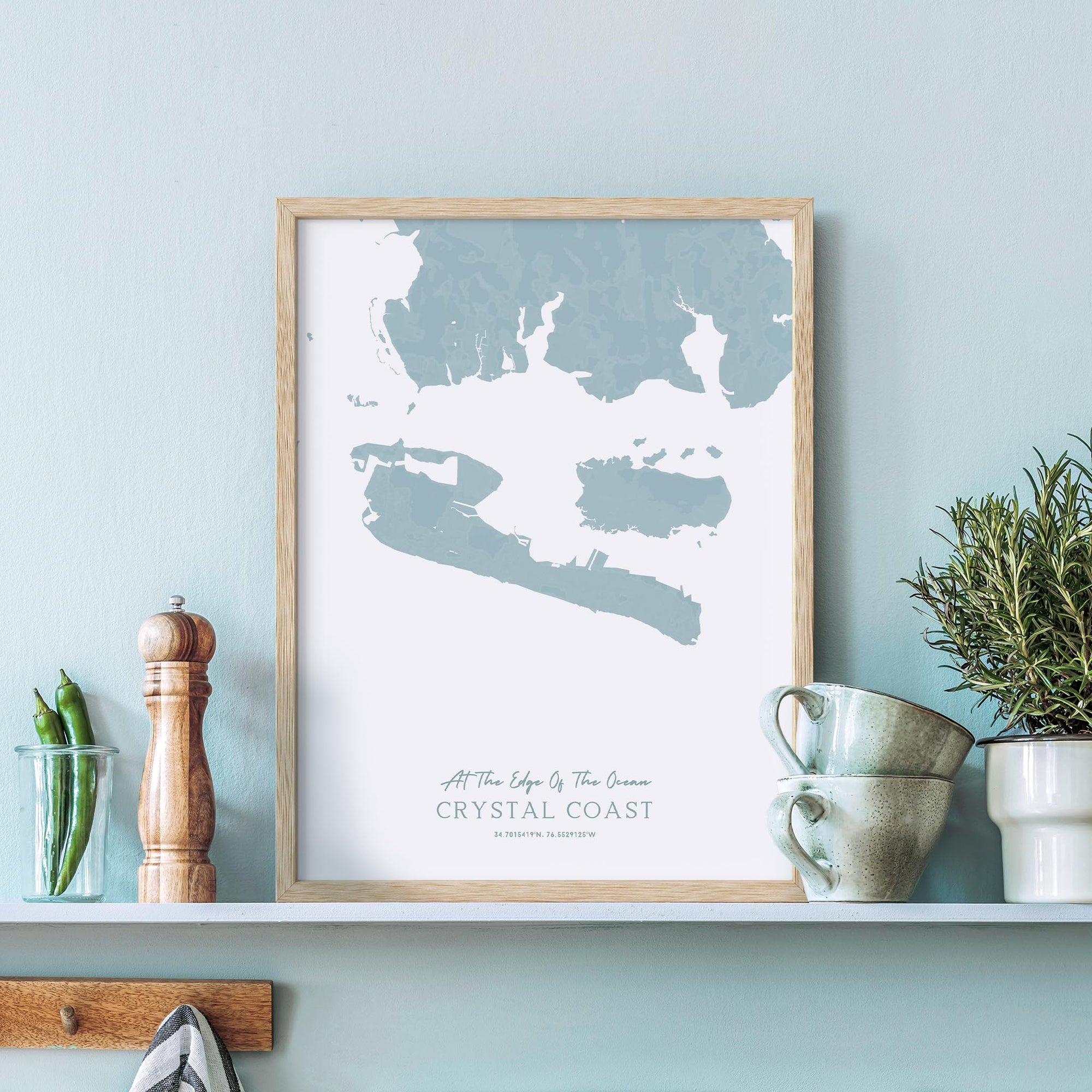 Custom Coastal Map