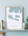 Custom Coastal Map