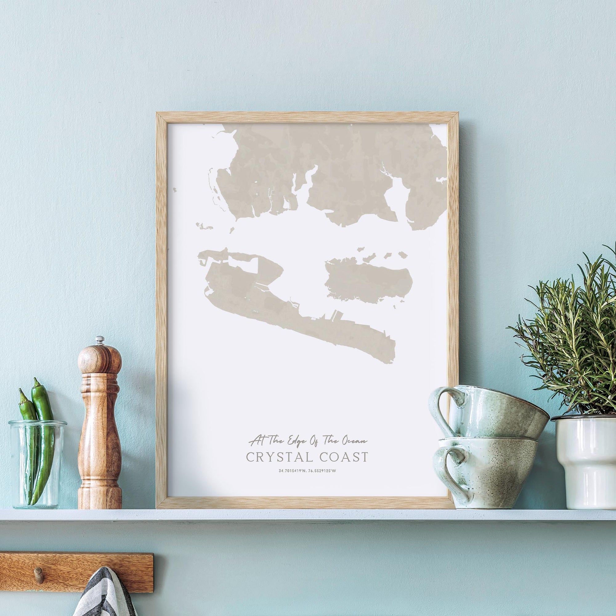 Custom Coastal Map In Sand