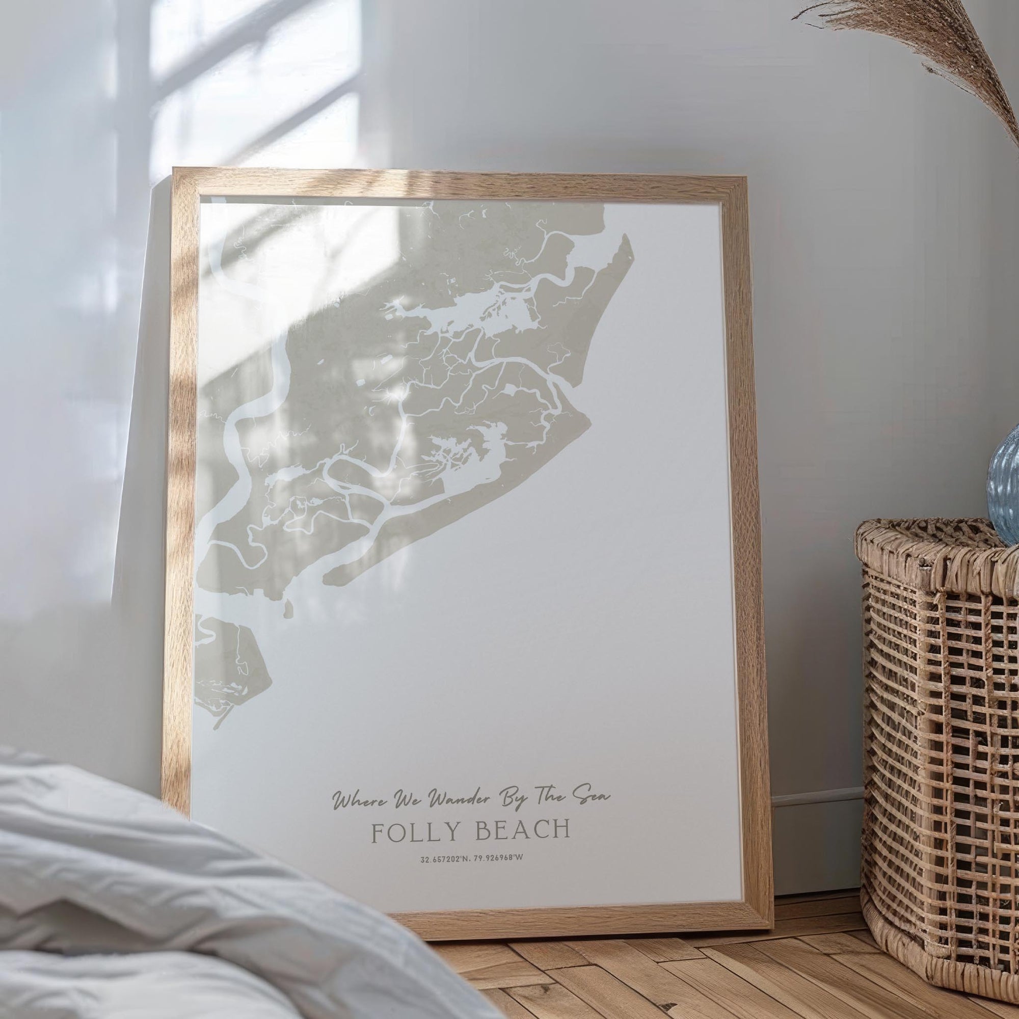 Custom Coastal Map In Sand