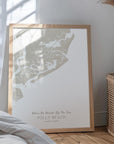 Custom Coastal Map In Sand