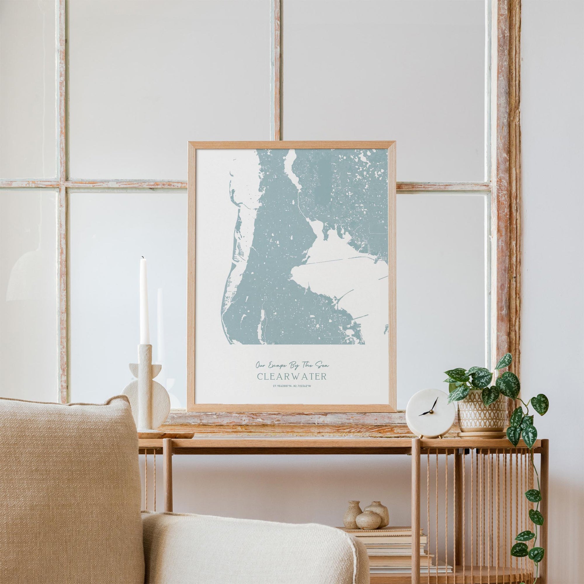 Custom Coastal Map