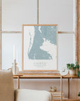 Custom Coastal Map