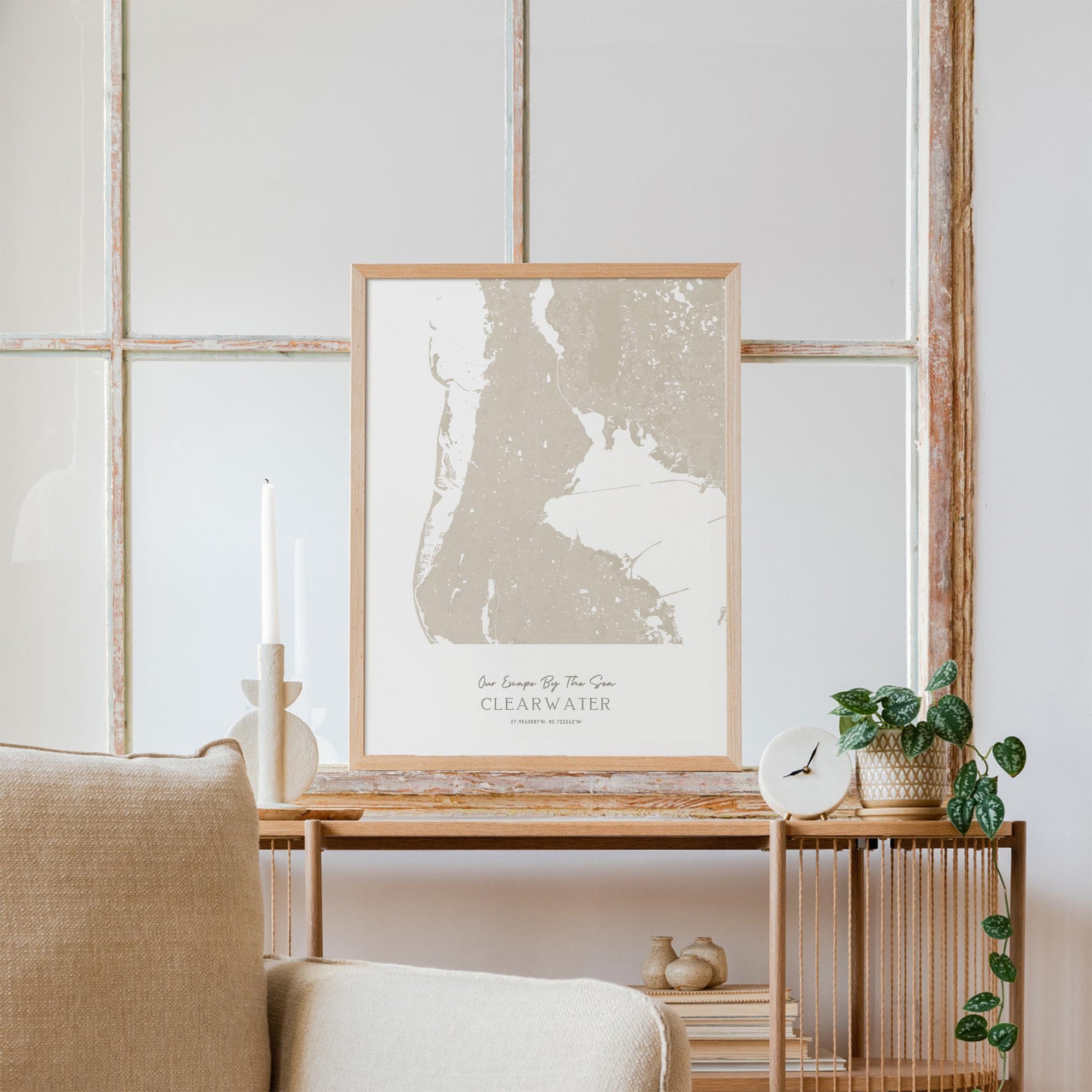 Custom Coastal Map In Sand