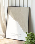 Custom Coastal Map In Sand