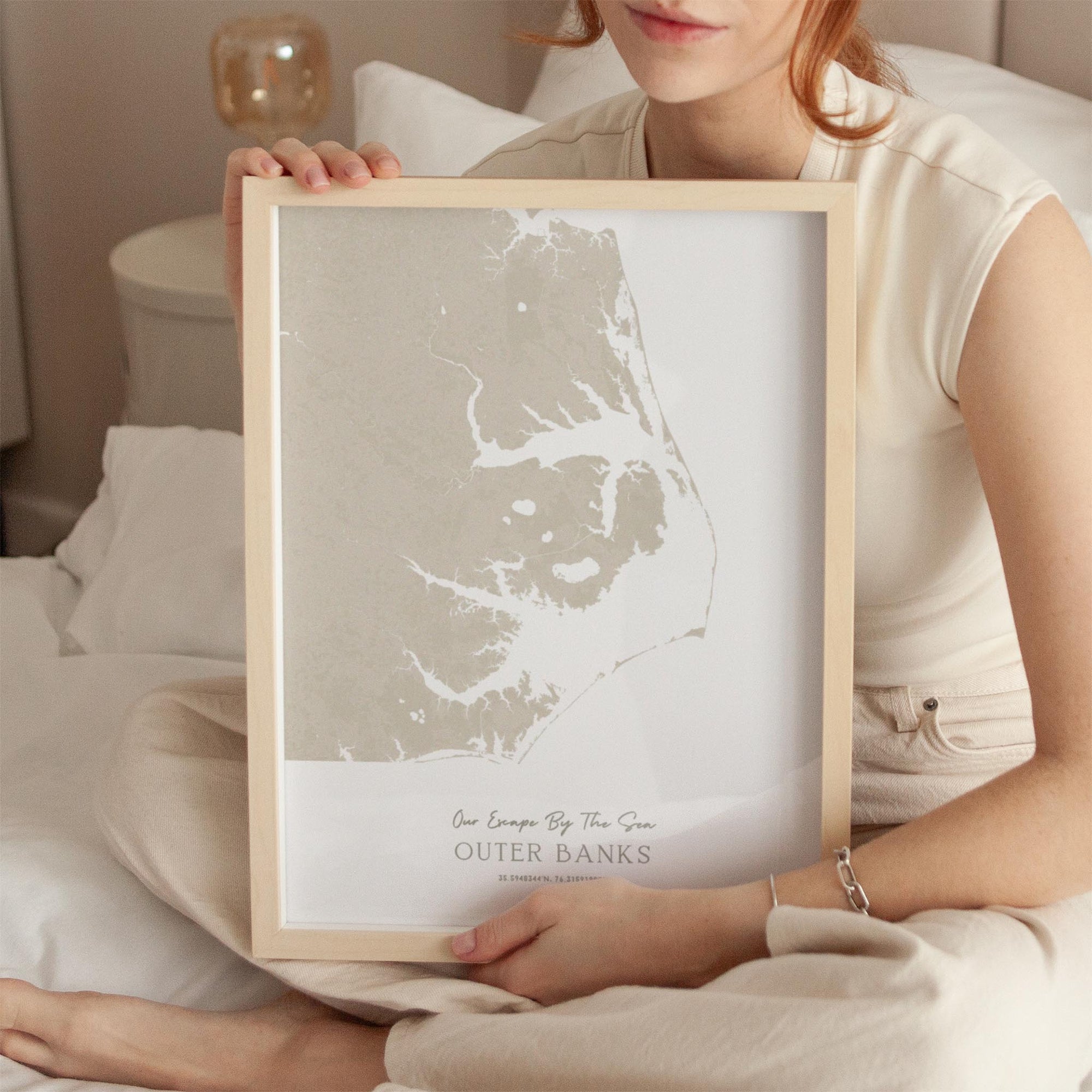 Custom Coastal Map In Sand