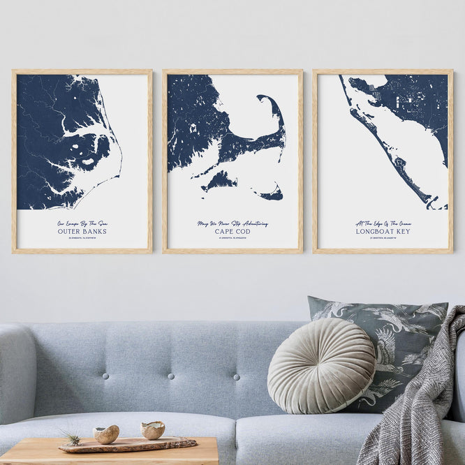 Custom State Map Art | Personalized Framed Prints – Inscripted