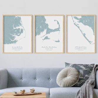 Custom State Map Art | Personalized Framed Prints – Inscripted