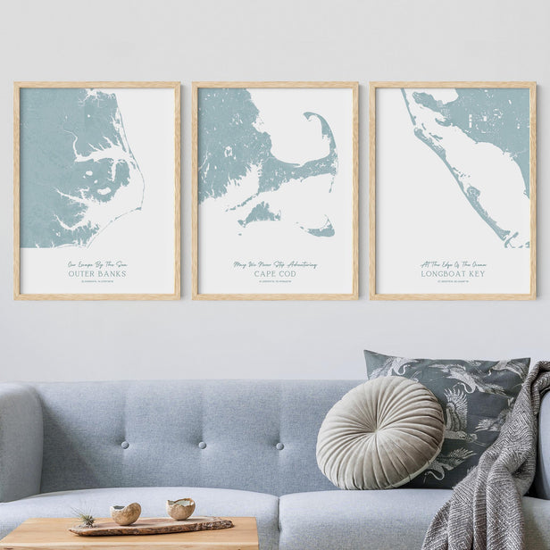 Custom State Map Art | Personalized Framed Prints – Inscripted