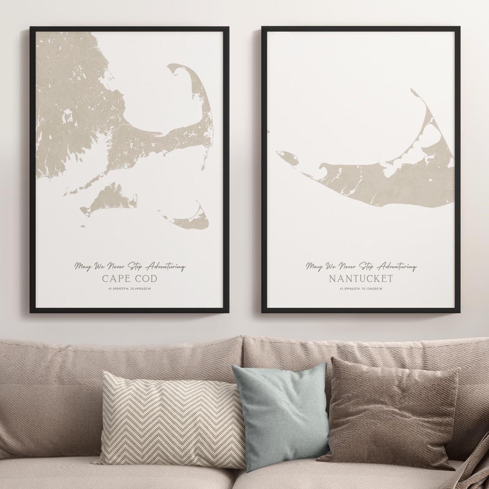 Custom Coastal Map In Sand
