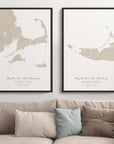 Custom Coastal Map In Sand