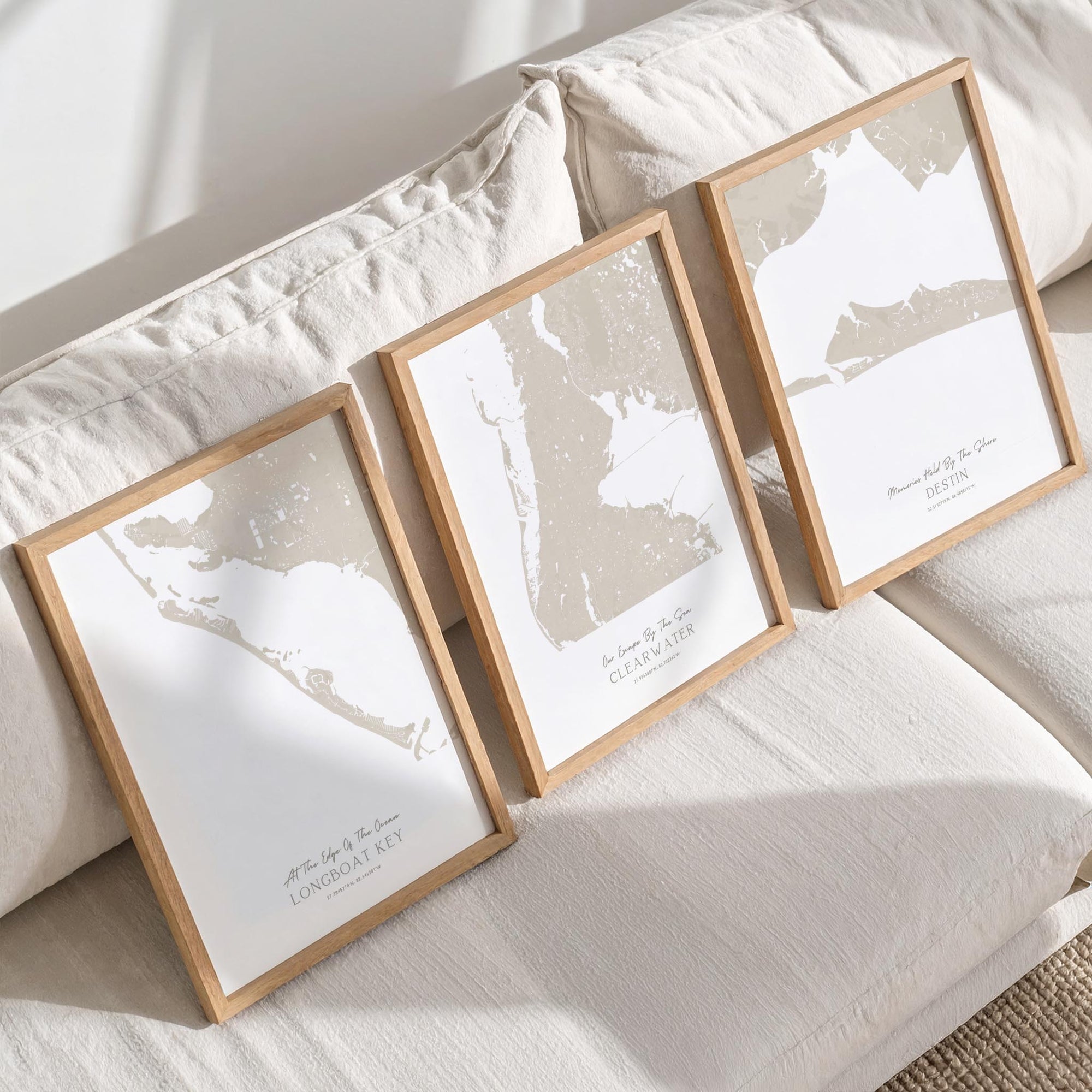 Custom Coastal Map In Sand