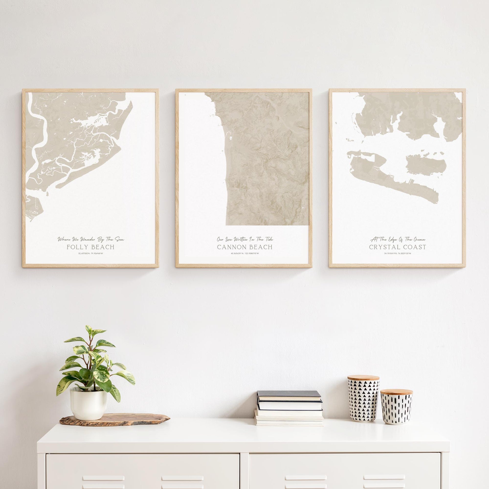 Custom Coastal Map In Sand