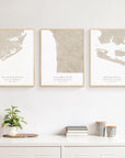 Custom Coastal Map In Sand