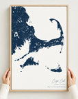 Custom Coastal Map Vertical
