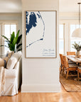 Custom Coastal Map Vertical
