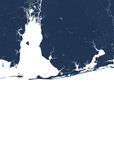 Alabama Gulf Coast Coastal Map — Fine Art Print Vertical, navy, No Frame, 8x10