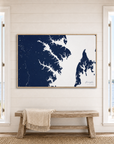 Annapolis canvas map — window-scene interior