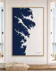 Annapolis canvas map — window-scene interior