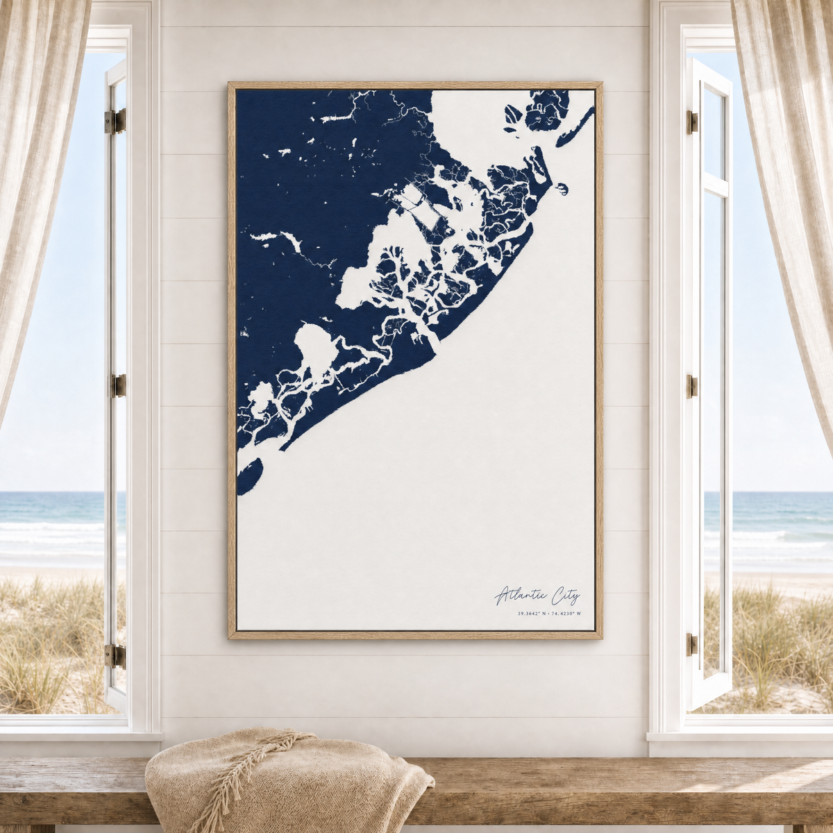 Atlantic City canvas map — window-scene interior