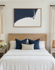Brunswick Islands canvas map art in bedroom setting