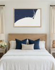 Brunswick Islands matte map art in bedroom setting