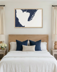 Cape May matte map art in bedroom setting