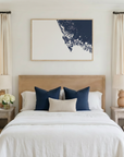 Marco Island canvas map art in bedroom setting
