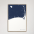 Brunswick Islands Coastal Map — Canvas Vertical, navy, Natural Oak
