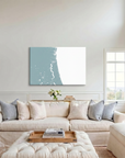 First Coast / Northeast Florida canvas map art in cathedral setting