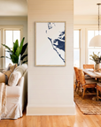 Anna Maria Island matte map art in coastal setting