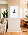 Block Island matte map art in coastal setting