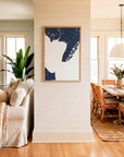 Cape May matte map art in coastal setting