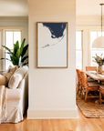 Florida Keys canvas map art in coastal setting