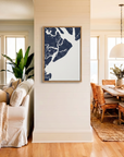 Hilton Head Island canvas map art in coastal setting