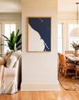 Sonoma Coast matte map art in coastal setting