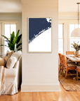 Topsail Island matte map art in coastal setting