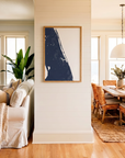 Treasure Coast matte map art in coastal setting