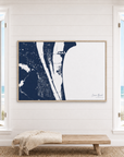 Cocoa Beach canvas map — window-scene interior