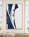 Cocoa Beach canvas map — window-scene interior