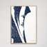 Cocoa Beach Coastal Map — Canvas Vertical, navy, Natural Oak