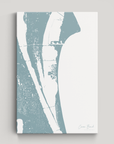 Cocoa Beach Coastal Map — Canvas Vertical, soft-blue, No Frame