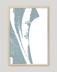 Cocoa Beach Coastal Map — Fine Art Print Vertical, soft-blue, Oak, 8x10
