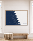 Daytona Beach canvas map — window-scene interior