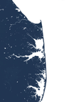 Delaware Beaches Coastal Map — Fine Art Print Vertical, navy, No Frame, 8x10